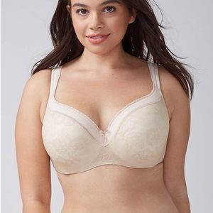 Lane Bryant Cacique Cream lace bra